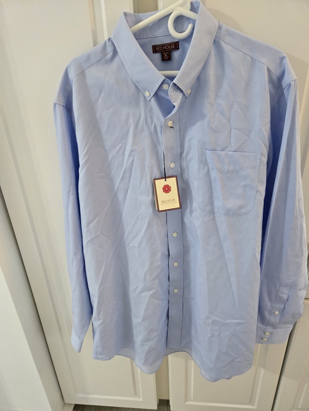 Red House Men's Light Blue Button-Down Shirt Size XL New With Tags